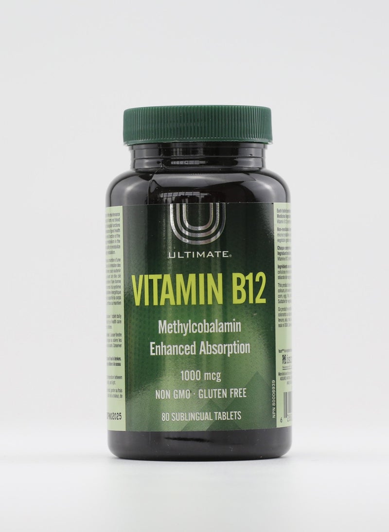 Ultimate Vitamin B12 80 tablets - Image 2
