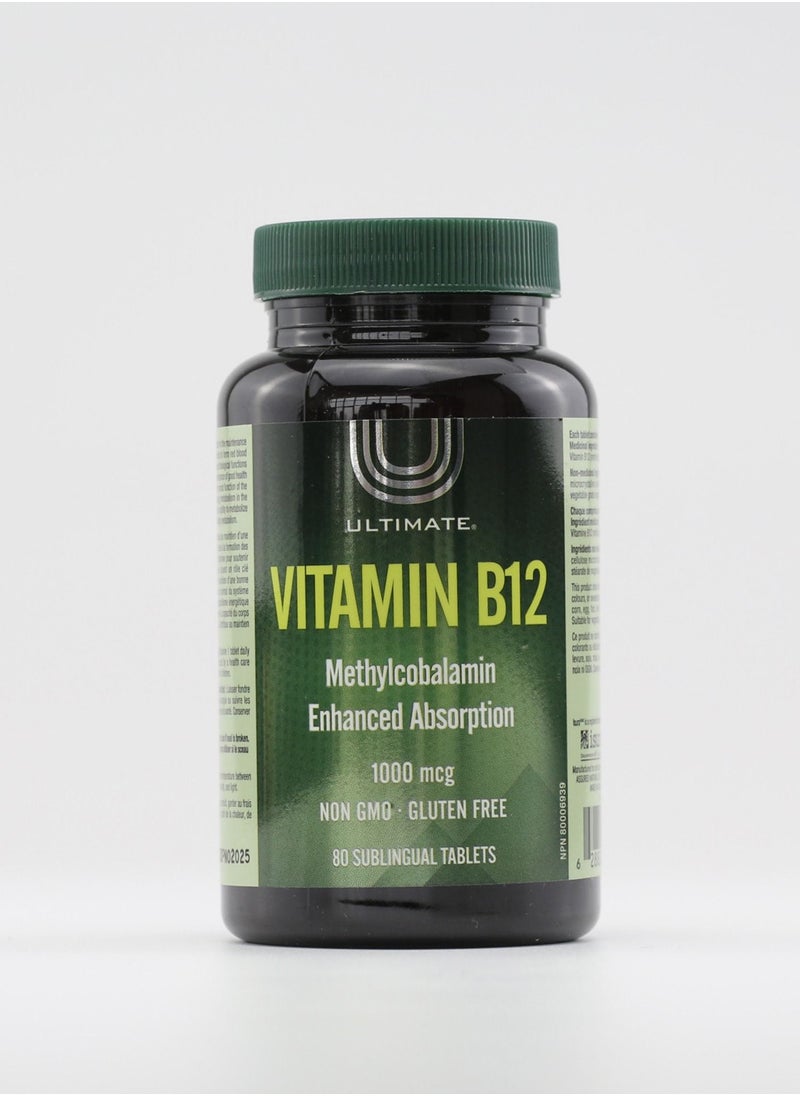 ألتيميت فيتامين B12 80 قرص  - Image 1