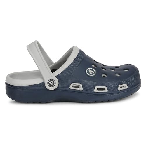Aqualite Clogs for Men | Lightweight EVA Comfortable Slip-On Clogs | Durable Anti-Slip Men’s Clogs Footwear, Casual, Indoor & Outdoor Use Navy Grey - Image 3