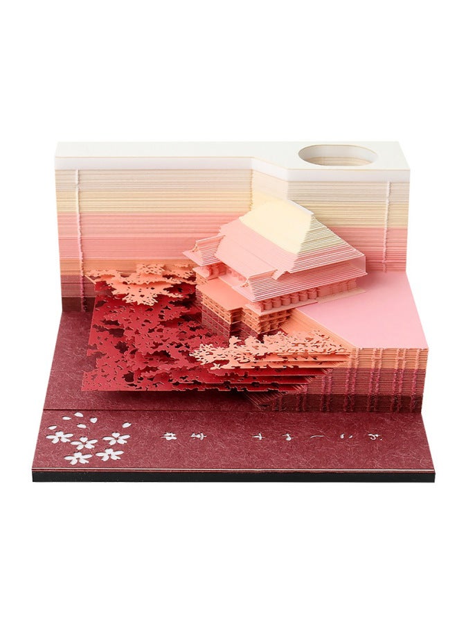 Forbidden City Cultural And Creative Gifts Creative Gifts Tiantan Paper Carving Desktop Ornaments Business Accompanying Ceremony 3d Stereo Notepad