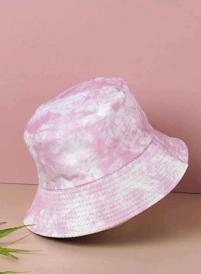 صوص هاوت قبعة دلو وردية بتأثير التاي داي