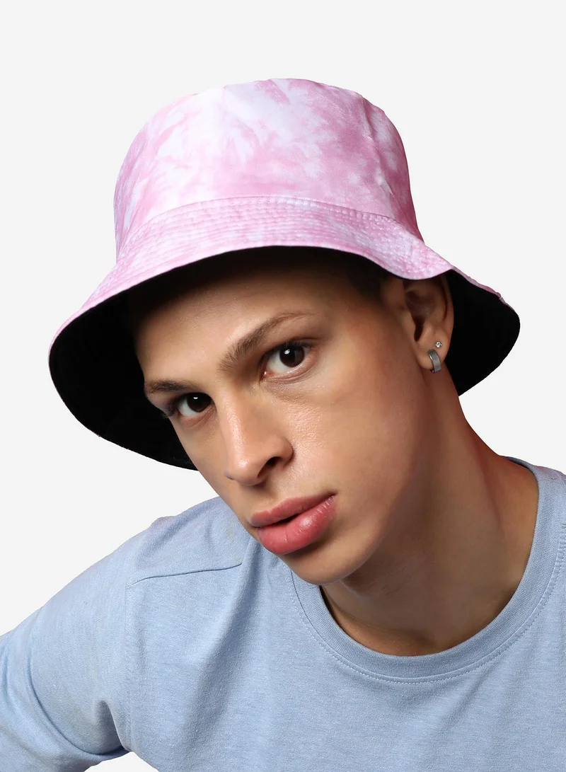 Haute Sauce  Pink Tie-Dye Bucket Hat for Men | Best Price UAE