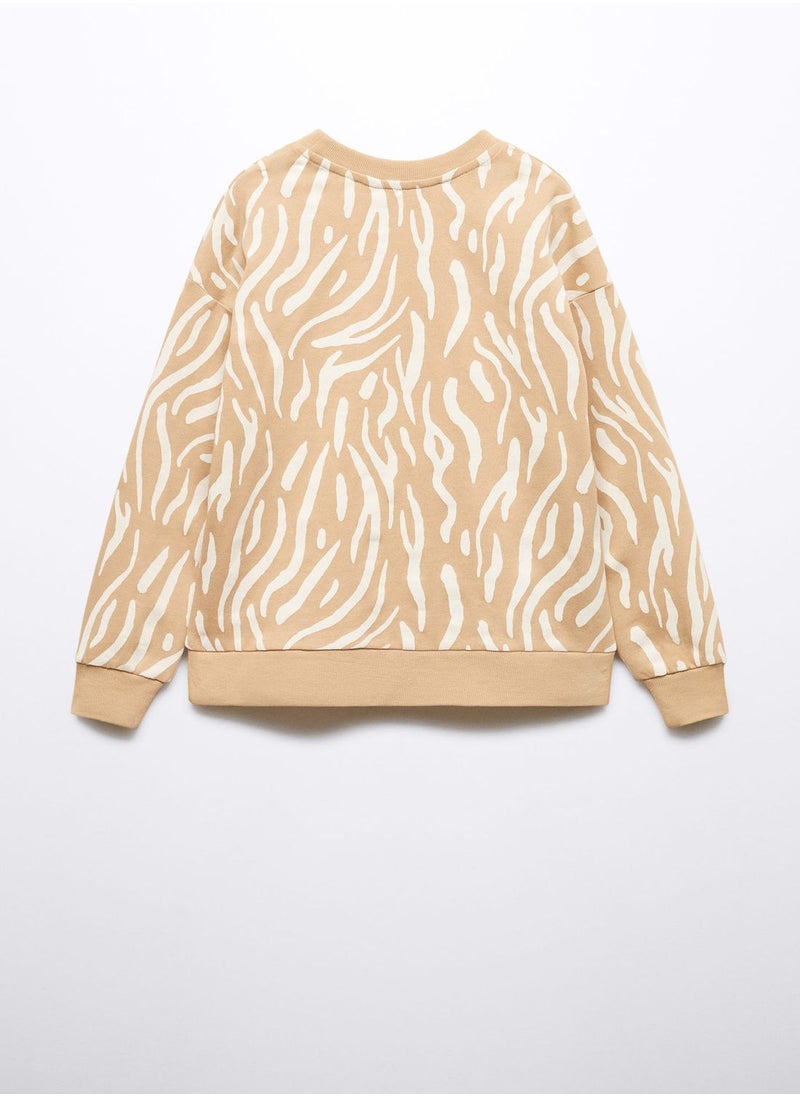 MANGO - Kids Printed Sweatshirt - Image 1