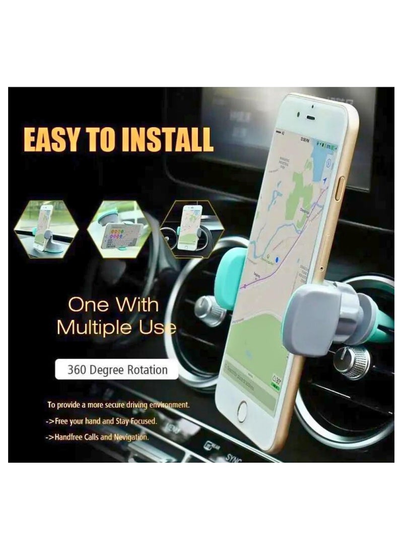 Bills Car Phone Holder, 360° Rotatable Mobile Phone Holder for Car, Adjustable GPS Mount Stand Cell Phone Holder, Flexible Phone Holder Car Compatible with iPhone14 Pro Max, Samsung and All Phones - Image 3