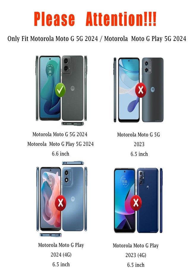 جراب لهاتف Moto G 5G 2024، [تم اختباره وفقًا لمعايير عسكرية لمقاومة السقوط] مع واقي شاشة، غطاء حماية مزدوج الطبقات شديد التحمل للهاتف المحمول، جراب مانع للانزلاق ومقاوم للصدمات لهاتف Motorola Moto G 5G 2024 (أخضر داكن) - Image 2
