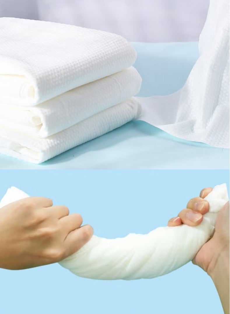 4-Piece Individually Wrapped Disposable Bath Towel and Washcloth Set Travel essentials, includes 4 washcloths and 4 bath towels. - Image 2