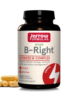 جارو فورملاز B-Right الأمثل لإدارة الإجهاد B-Complex يدعم 100 كبسولة نباتية 