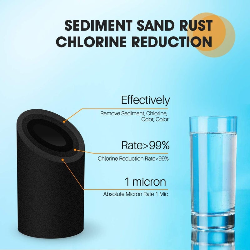 Ocean Drop 1 Micron 25 x 10 Whole House CTO Carbon Water Filter Cartridge Replacement for Countertop All Type of 3Stage Ro Filter Purifier System Pack of 1 - Image 3
