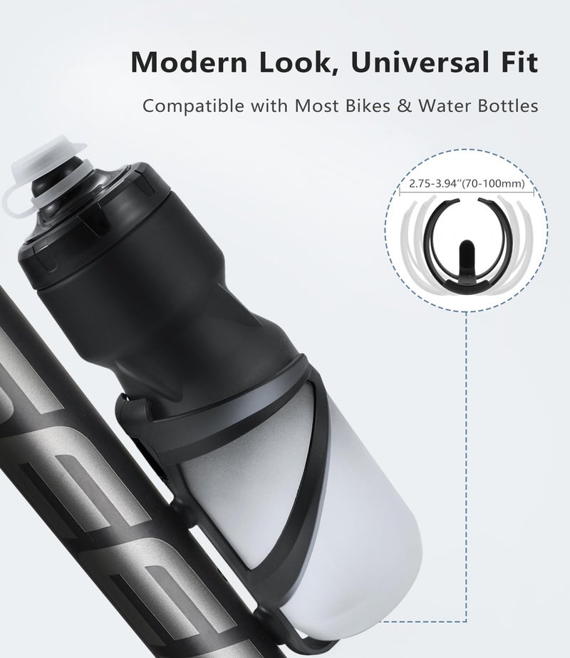LULUMONIA Bike Water Bottle Holder - 1.3 Oz Ultralight & Sturdy Bike Cup Holder, Bicycle Drink Cage, Cycling Bike Water Bottle Cage with Screw Tool, for 2.75-3.94" Bottles Bike Accessories - Image 4