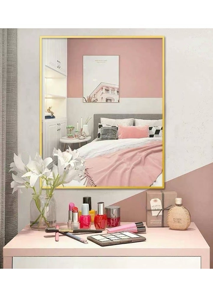 Bathroom Mirror Full Length Mirror Wall Mounted Mirror Makeup Mirror Dressing Mirror Frame Mirror for Bathroom Living Room Bedroom (60*90CM) - Image 2