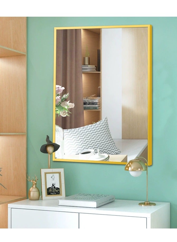 Bathroom Mirror Full Length Mirror Wall Mounted Mirror Makeup Mirror Dressing Mirror Frame Mirror for Bathroom Living Room Bedroom (60*90CM) - Image 3