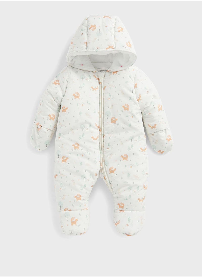 mothercare - Infant Aop Snowsuit - Image 1