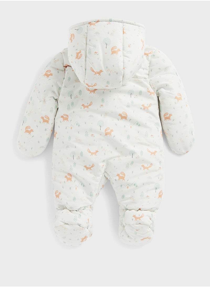 mothercare - Infant Aop Snowsuit - Image 1