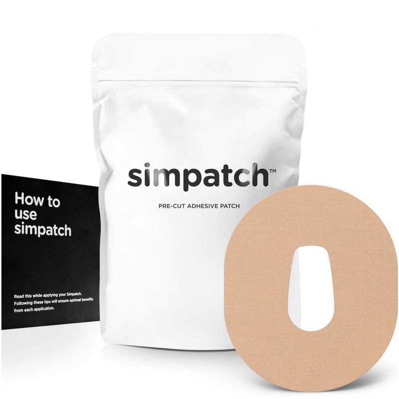 SIMPATCH Dexcom G6 Adhesive Patch 25Pack Waterproof Adhesive CGM Patches Beige