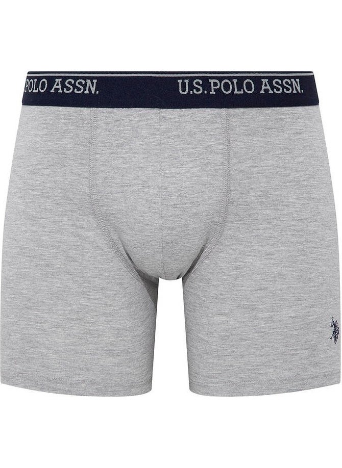 U.S. Polo Assn. - Men's 3-Pack Boxer Set Red-Gray Melange-Navy Blue - Image 1