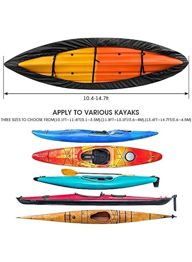 Generic Kayak Cover 420D Thicken Waterproof for Outdoor Storage, Dust Cover-UV Sunblock Shield Protector Kayak Canoe Cockpit Accessories for Indoor/Outdoor Storage  - Image 4