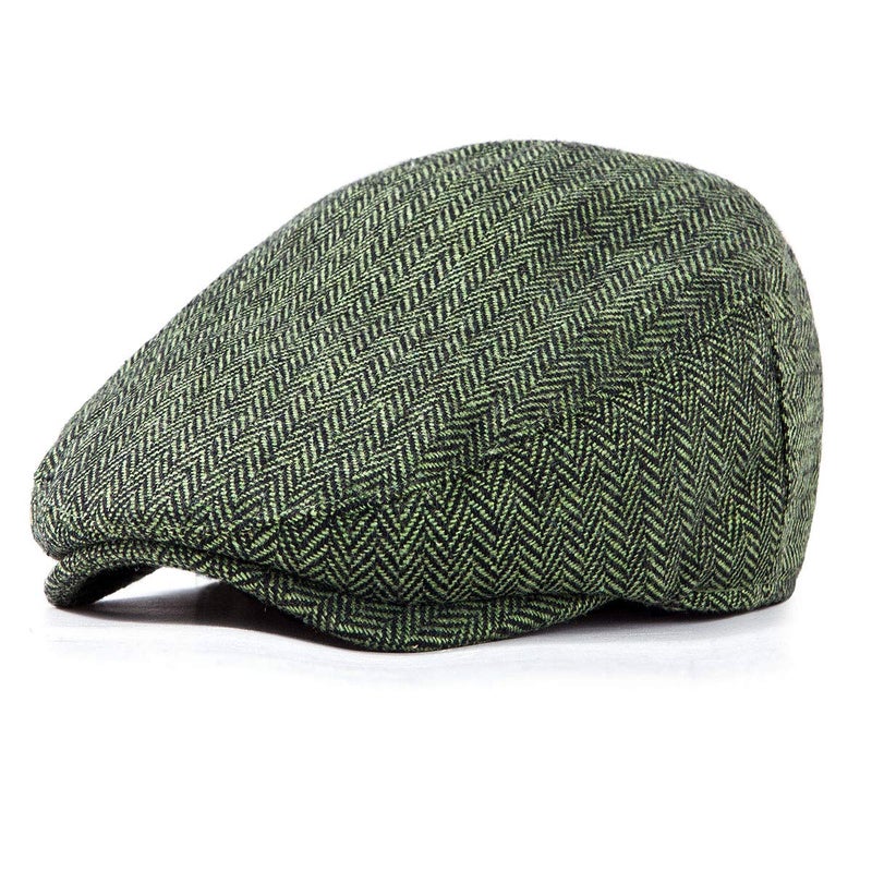 LADYBRO Irish Ivy Newsboy Cap Wool Blend Winter Hats for Men Male(Green, L/XL, 7 5/8) - Image 2