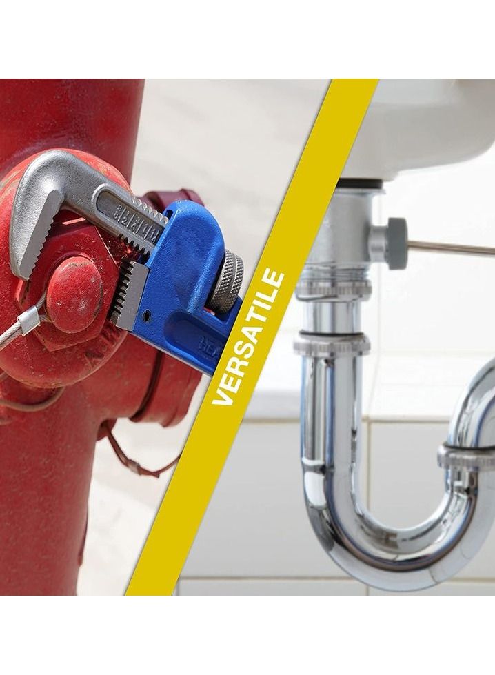 Pipe Wrench Heavy Duty 10" Forged Steel Head Strong Iron Handle Pipe Wrench 1 Pcs - Image 3