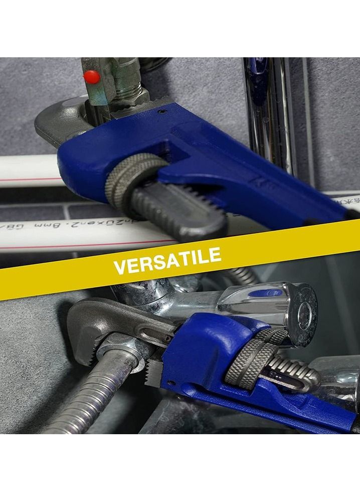 Pipe Wrench Heavy Duty 10" Forged Steel Head Strong Iron Handle Pipe Wrench 1 Pcs - Image 4