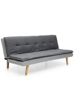 Modern Design MH-111SB-DARK GREY SOFA CUM OR 3 SeaterBED  Sofa Soft PU velvet 3-Seater Sofa,Made of Finest Fabric with extra cushion layer inside Dark grey/light grey combination sofa bed