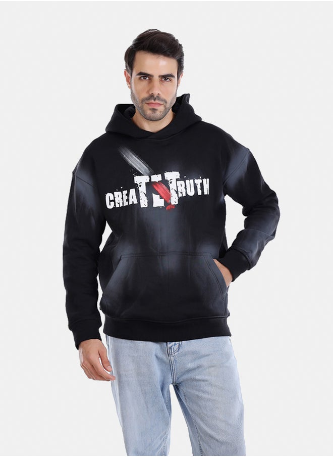 WHITE RABBIT - Printed Hooded Neck Long Sleeve Sweatshirt - Image 1