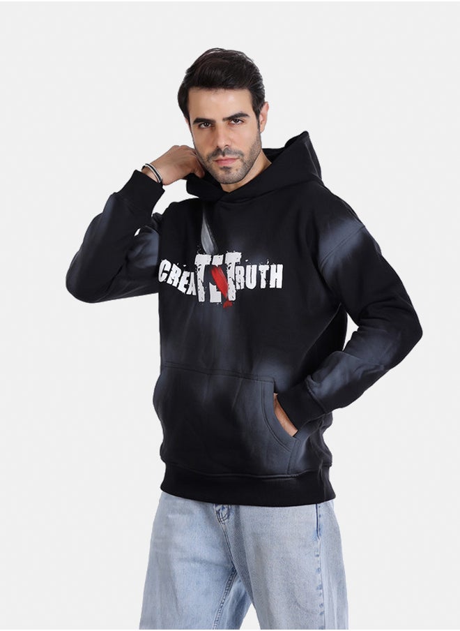 WHITE RABBIT - Printed Hooded Neck Long Sleeve Sweatshirt - Image 1