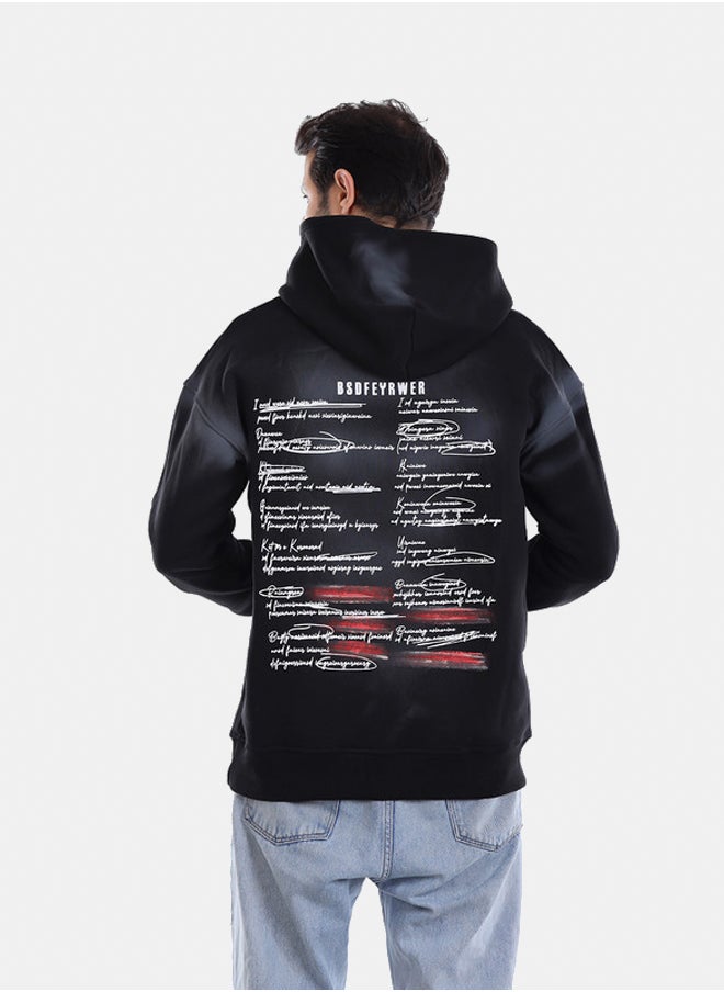 WHITE RABBIT - Printed Hooded Neck Long Sleeve Sweatshirt - Image 1