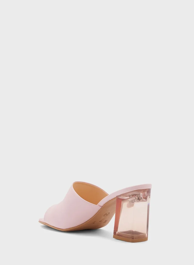 FYOR Block Mid Heel Sandals