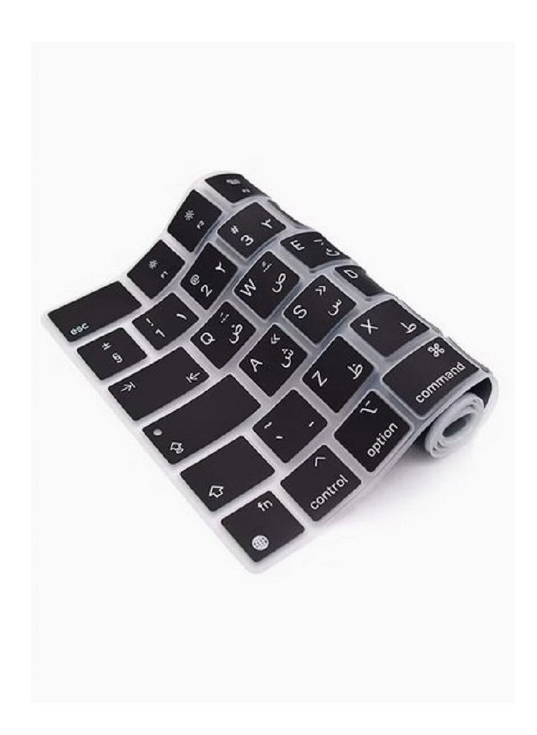 Ntech NTECH UK Layout Arabic English Keypad Cover Compatible for MacBook New Pro 14-inch 2022/2021 M1 Pro/M1 Max A2442 and Compatible with MacBook New Pro 16-inch 2021 M1 Pro/M1 Max A2485 Black  - Image 5
