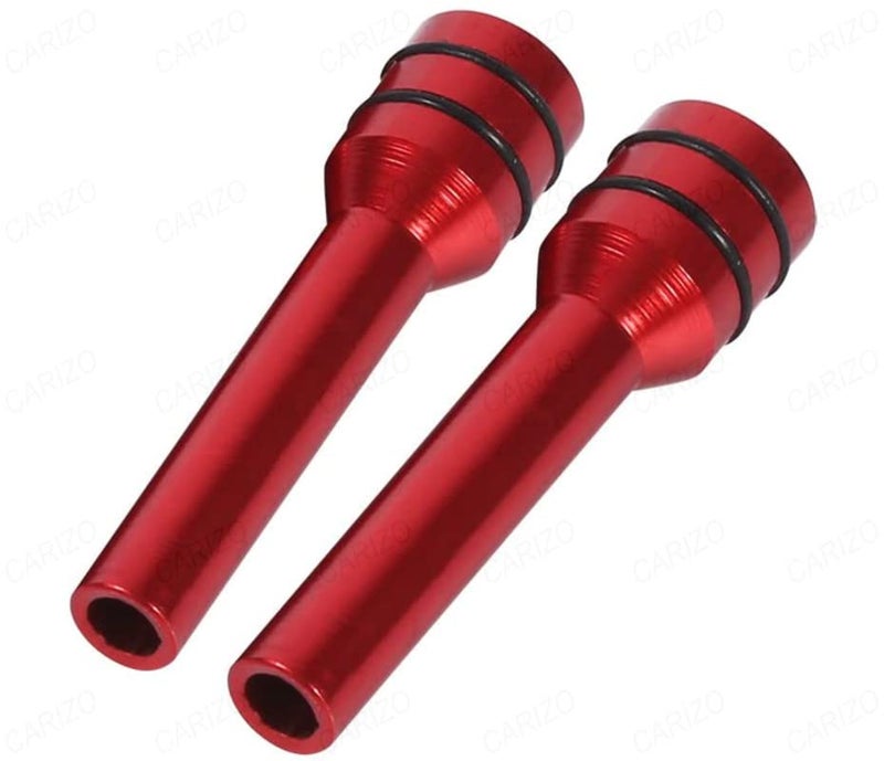 CARIZO Car Lock Knob, Aluminium Interior Door Lock Knob Pull Pins (Pack of 2) Compatible with Cars, SUVs & Truck Automobile (Colour: Red) - Image 4