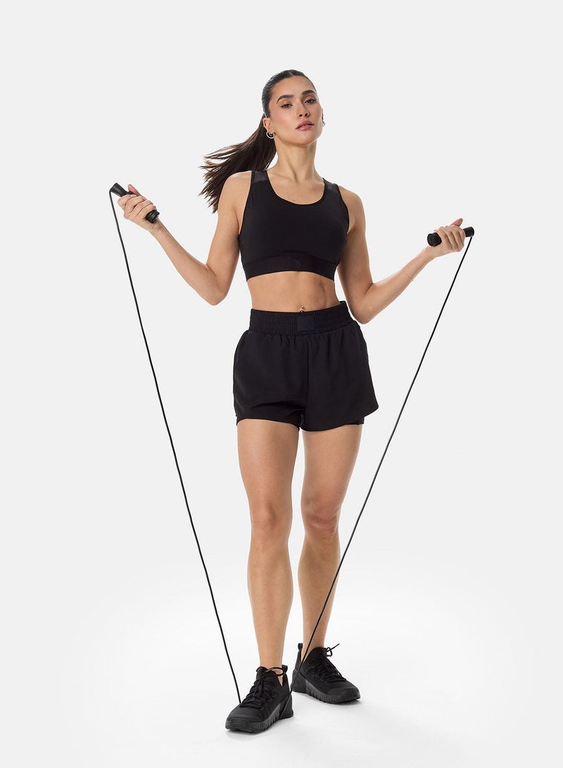 Cardio Bunny Double-Layer Sports Shorts - Image 2