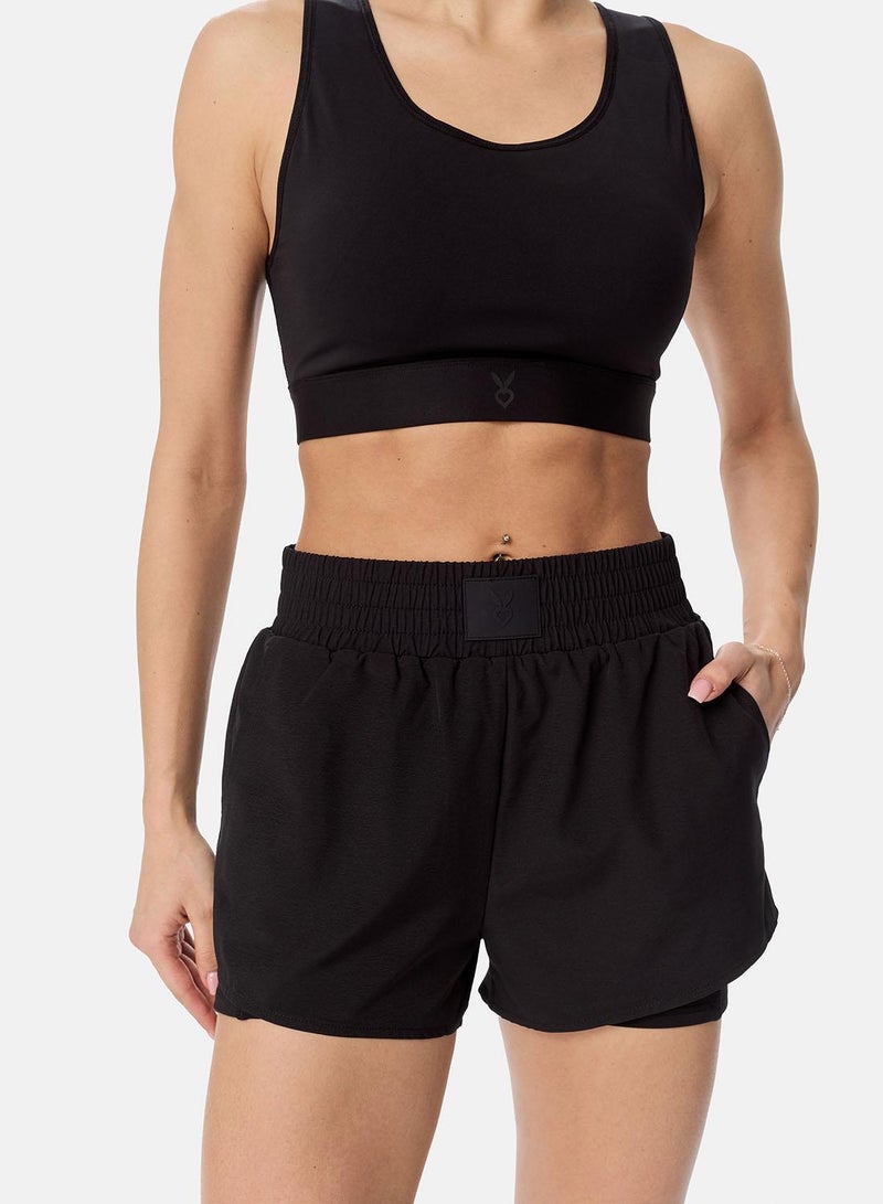 Cardio Bunny Double-Layer Sports Shorts - Image 3