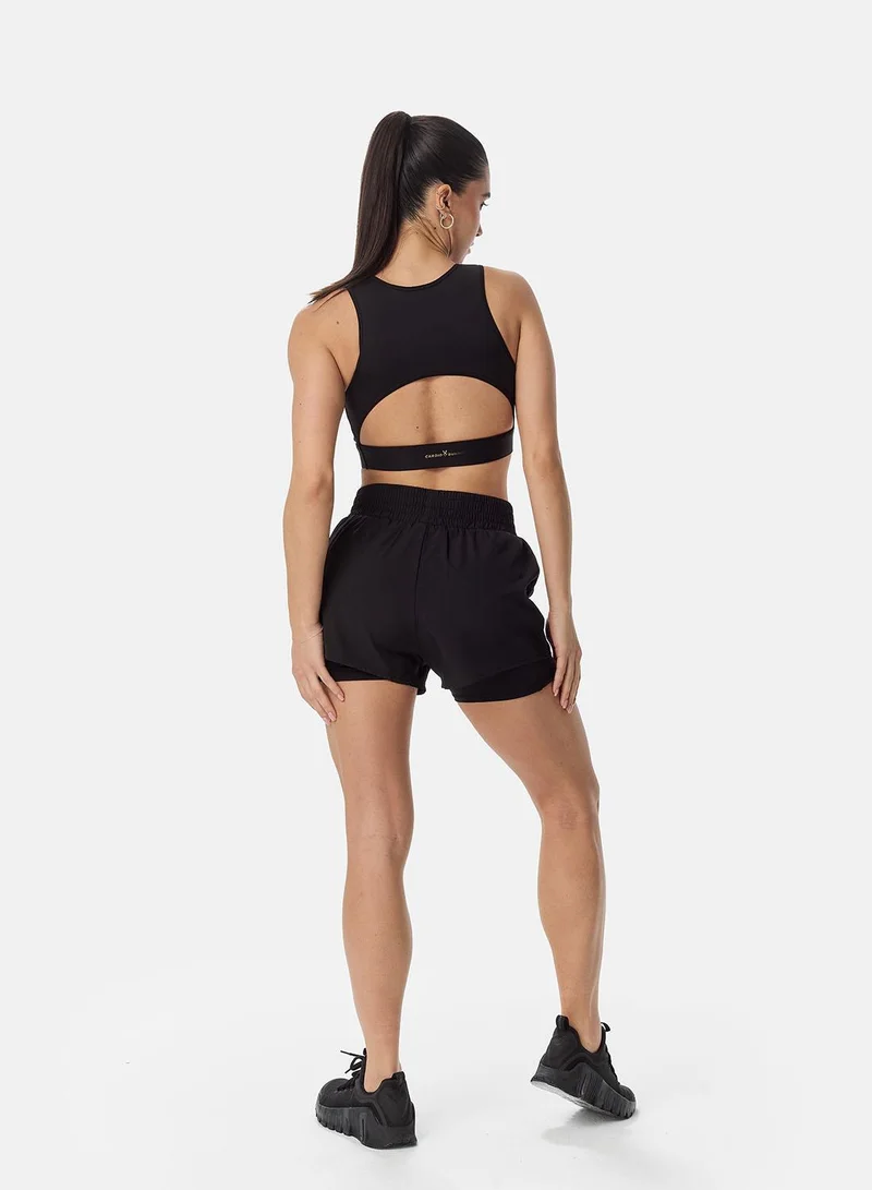 Cardio Bunny  Cardio Bunny Double-Layer Sports Shorts for Women | Best Price UAE
