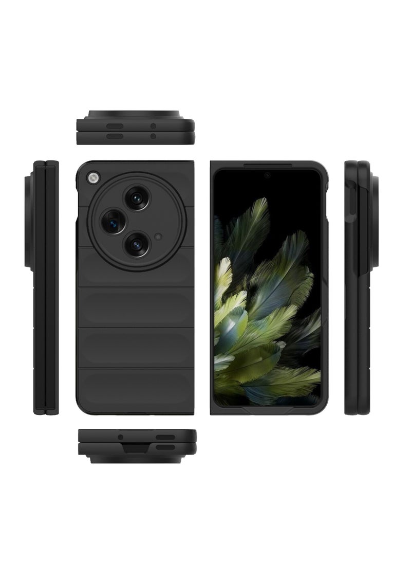 عام متوافق مع OPPO Find N3 حافظة الهاتف القابلة للطي مع درع الشبح، حافظة Find N3 المضادة للبصمات والسقوط - Image 5