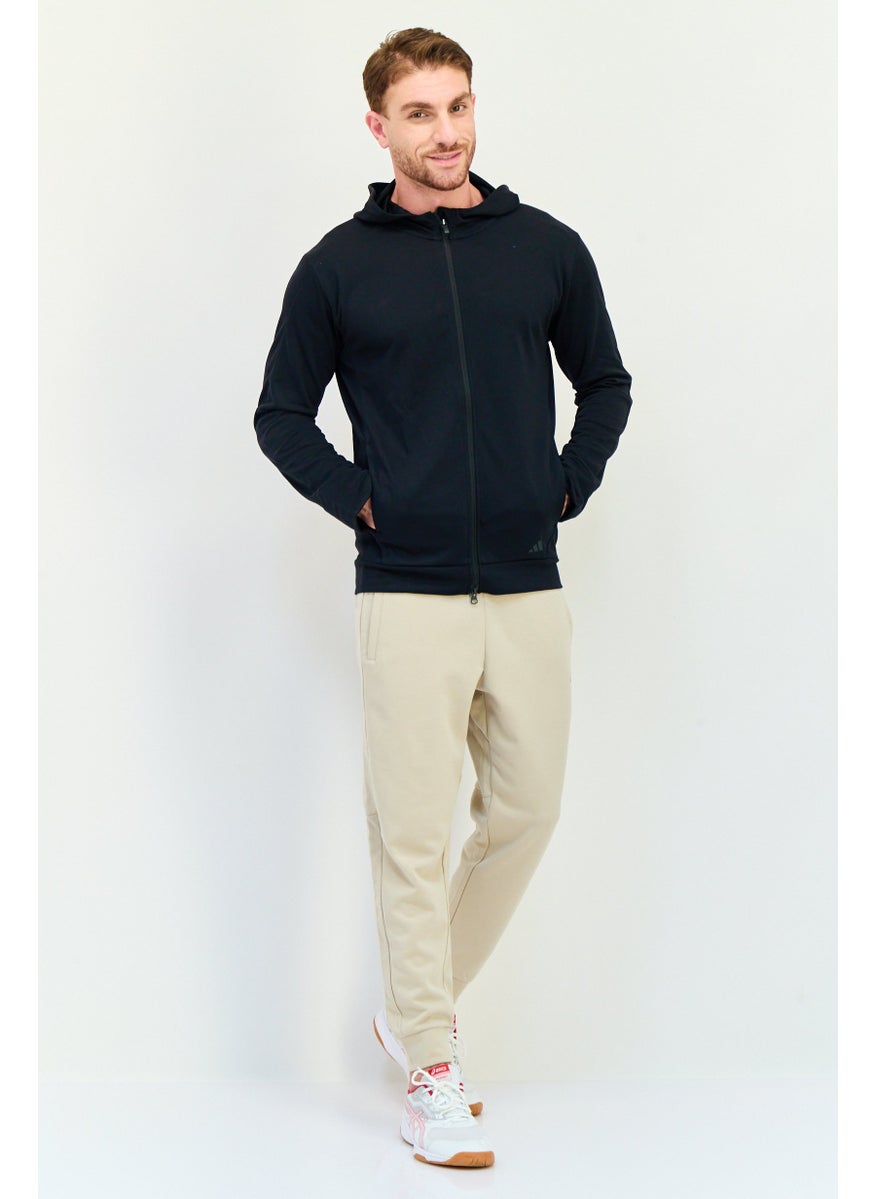 Adidas Men Sportswear Fit Long Sleeve Training Sweatshirts, Black  - Image 4