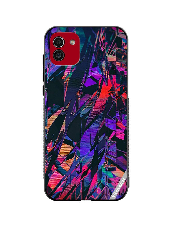 VR CREATIVE Protective Case Cover For Samsung Galaxy A03 Abstract Design Multicolour - Image 1