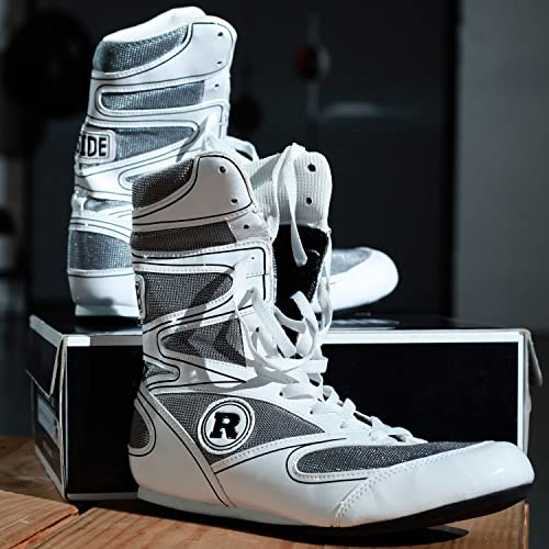 Ringside unisex adult High-top Sneaker, White, 11 US - Image 2