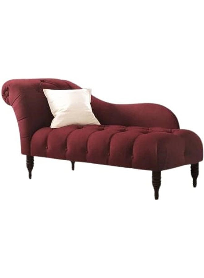 Zayn comforts كرسي تشيس لونج مخمل أنيق مزخرف، ديوان تقليدي لمساحات المعيشة الفاخرة - Image 3