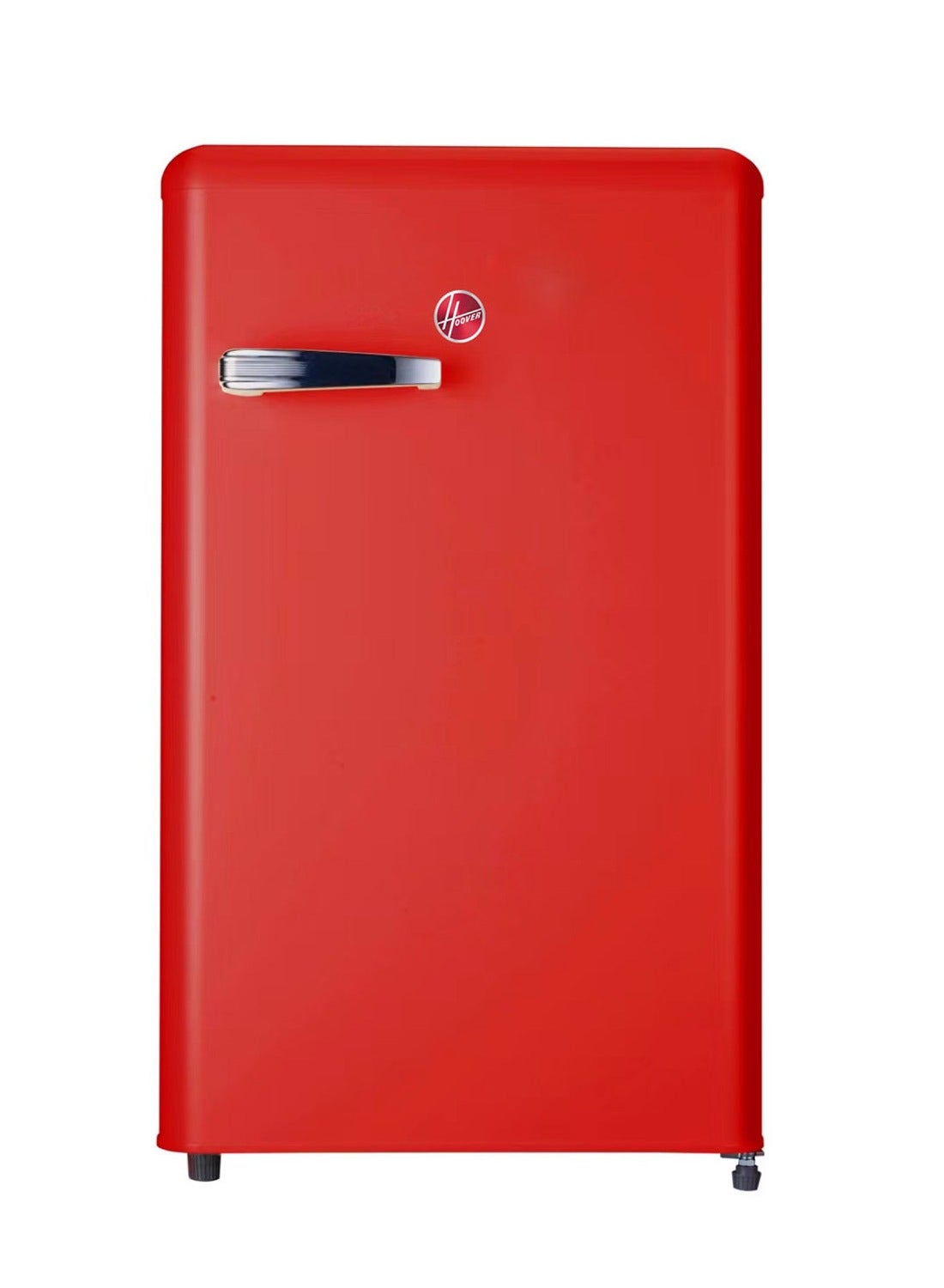 123L Retro Style Single Door Refrigerator, Compact Free Standing Fridge with Freezer, Tempered Glass Shelves, Adjustable Thermostat, Eco-Friendly, 1 Year Warranty, Red- HSD-K123R 123 L HSD-K123R Red