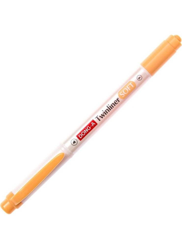 Dong-A Twinliner Soft Highlighter Pencil Neon Orange No:10 
