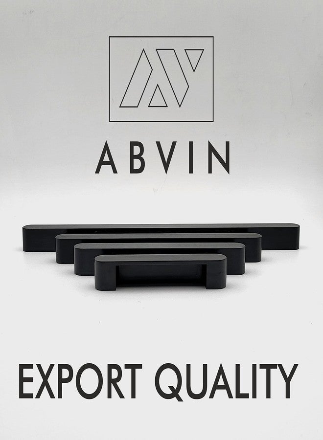 ABVIN Premium Matt Black Bar Handles, Modern Cabinet Hardware, Furniture Pulls Cabinets, Cupboards & Drawers - Matt Black (1 pcs) (4 inch) - Image 2