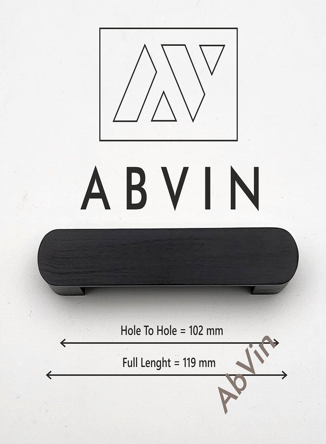 ABVIN Premium Matt Black Bar Handles, Modern Cabinet Hardware, Furniture Pulls Cabinets, Cupboards & Drawers - Matt Black (1 pcs) (4 inch) - Image 4