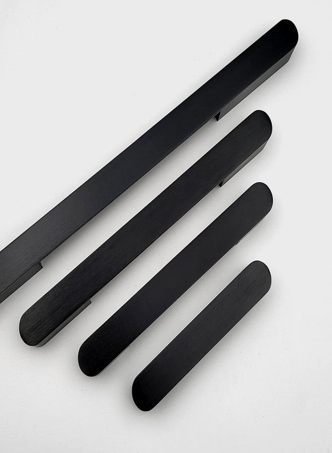 ABVIN Premium Matt Black Bar Handles, Modern Cabinet Hardware, Furniture Pulls Cabinets, Cupboards & Drawers - Matt Black (1 pcs) (4 inch) - Image 1