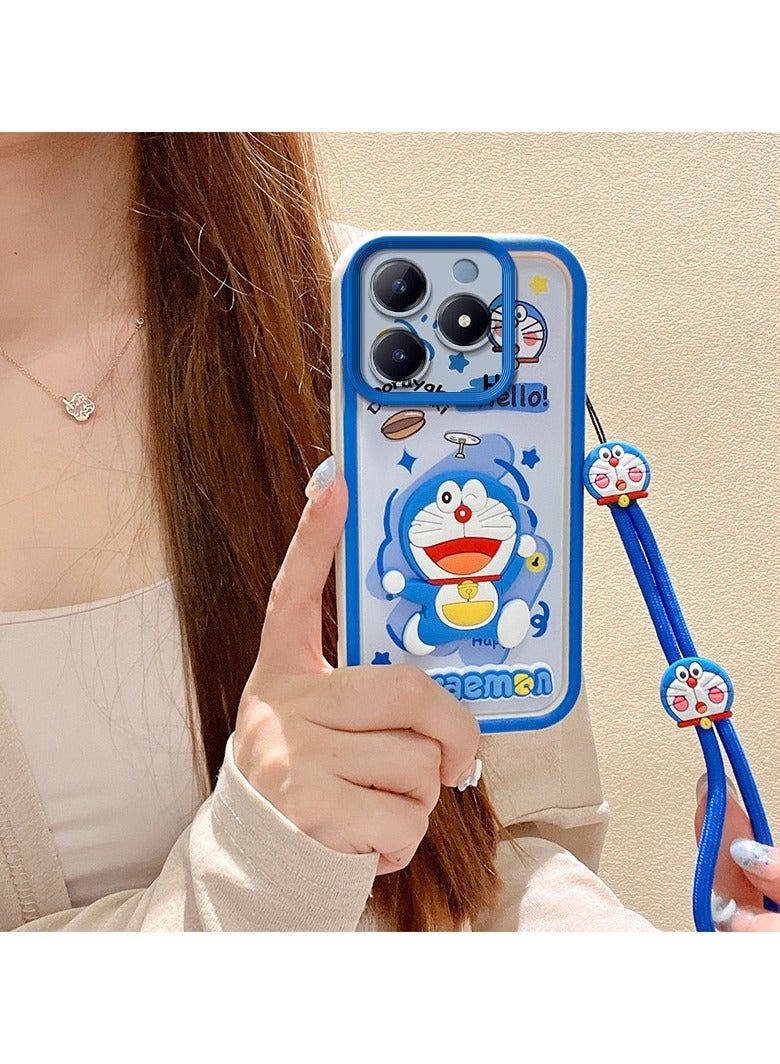 general Doraemon Case Compatible with Realme C63 Flexible TPU Silicone Case Bumper with Reinforced Shock Absorption Protective Cover - Image 1