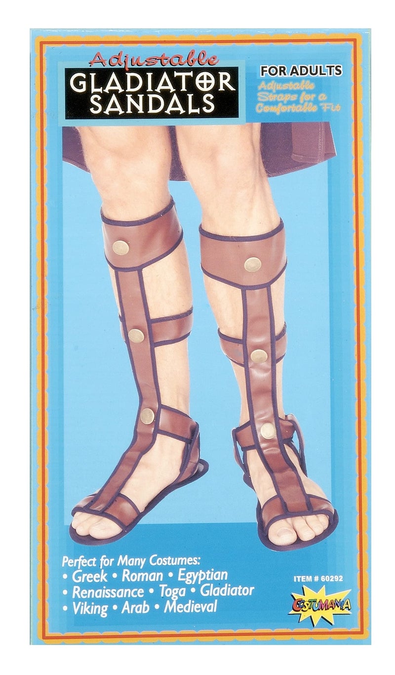 Rubies Roman Gladiator Costume Sandals for Adults, Men's One Size - Image 2