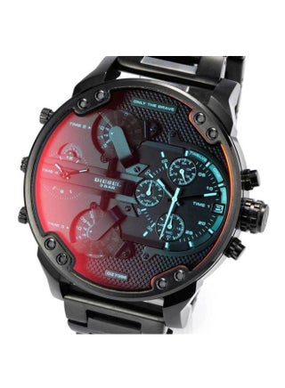Men Mr Daddy 2.0 Round Shape Stainless Steel Chronograph Wrist Watch 55 mm - Black - DZ7395 - view 4