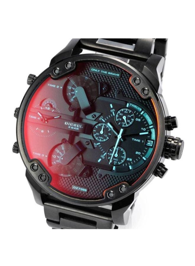 DIESEL Men Mr Daddy 2.0 Round Shape Stainless Steel Chronograph Wrist Watch 55 mm - Black - DZ7395 - Image 4