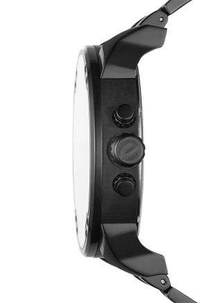 Men Mr Daddy 2.0 Round Shape Stainless Steel Chronograph Wrist Watch 55 mm - Black - DZ7395 - view 3