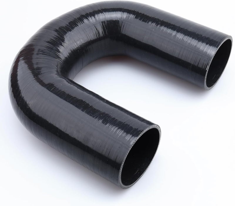 AC PERFORMANCE 3" (76mm) U Shape Hose - 180 Degree Elbow Coupler, Black - Image 4
