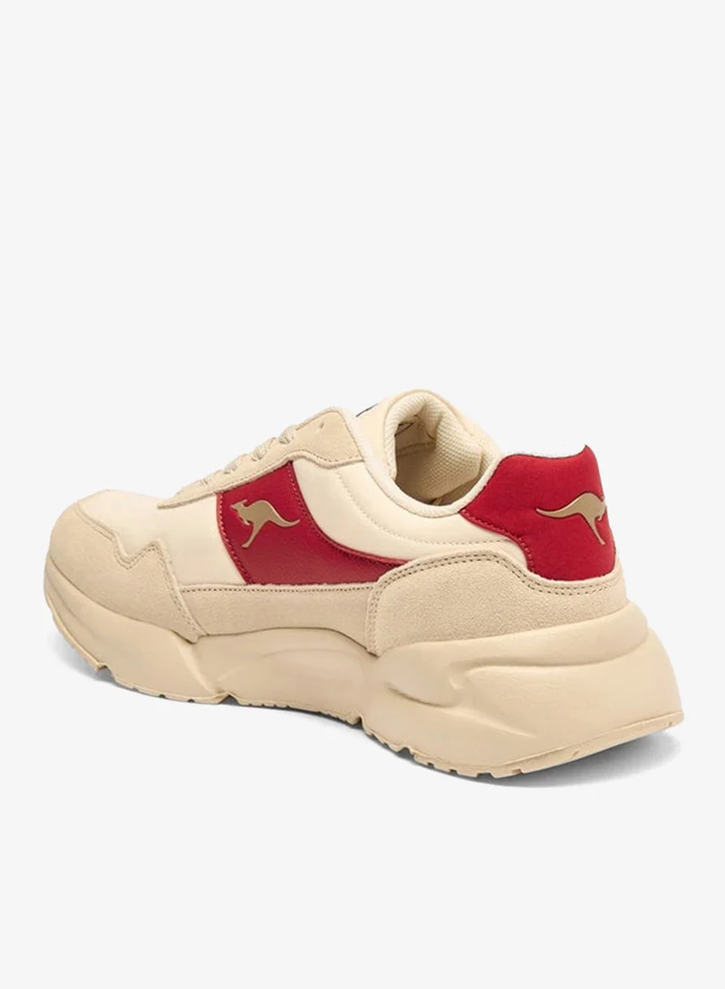 kangaROOS Women's Panelled Sneakers with Lace-Up Closure